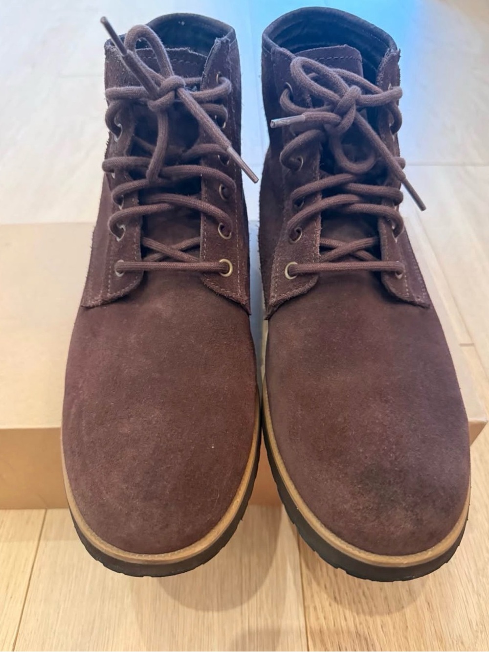 UGG Treadlite Men’s Suede Chukka Boots Brown – Size 13 (EU 47) Broken-In Comfort